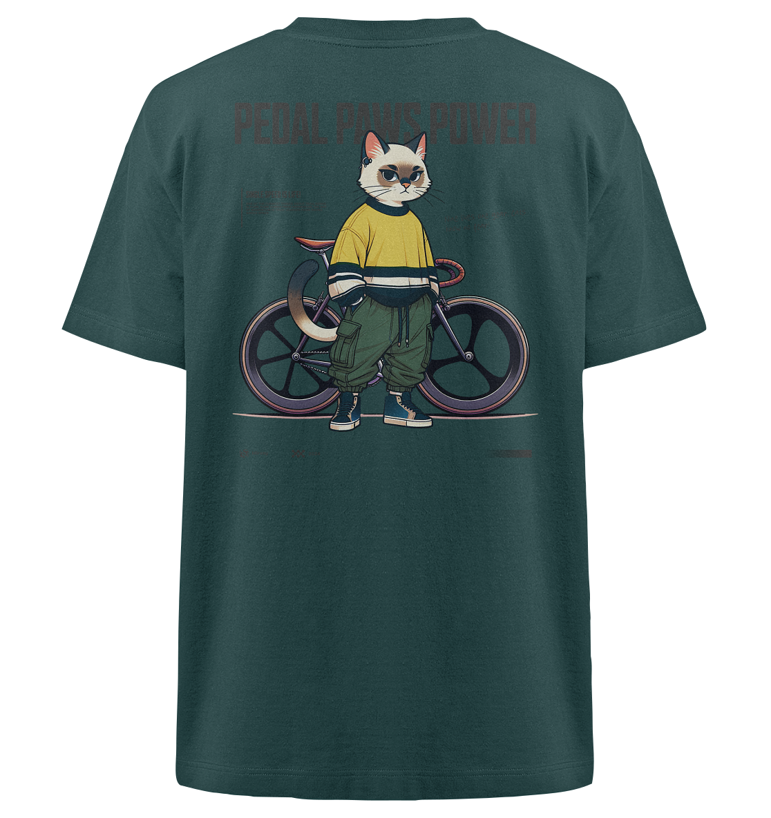 Mirvay Animal Gear Cat - Heavy Oversized Organic Shirt