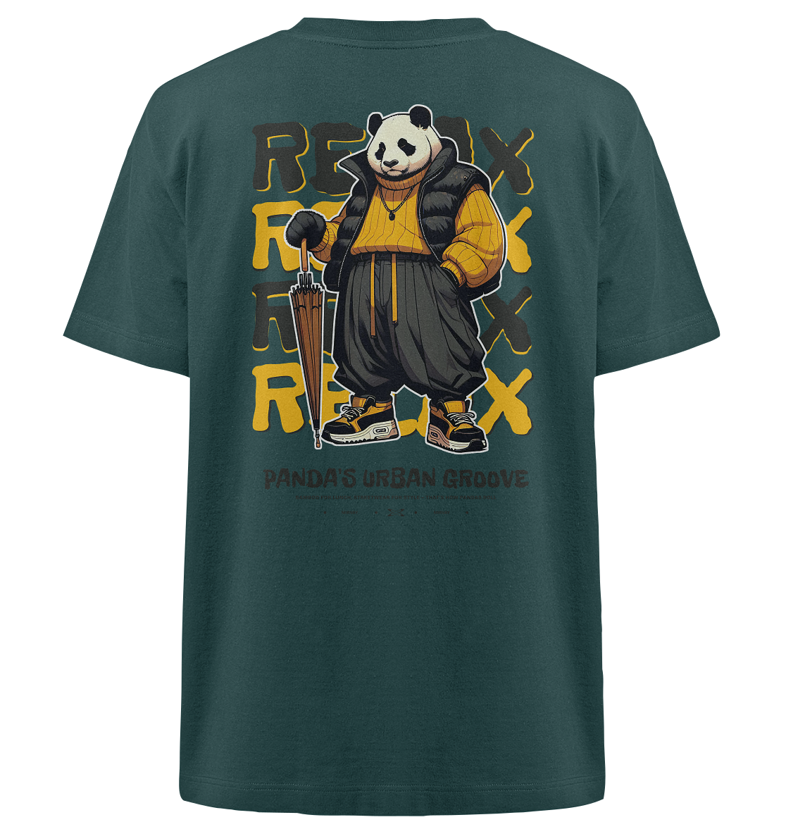 Mirvay Animal Panda - Heavy Oversized Organic Shirt