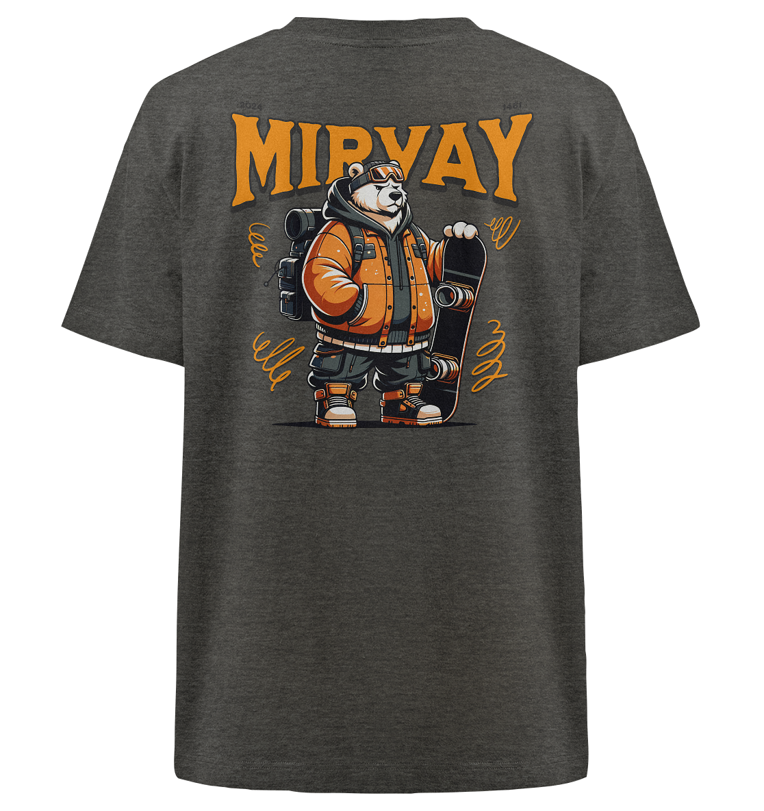 Mirvay Animal Polar Bear - Heavy Oversized Organic Shirt