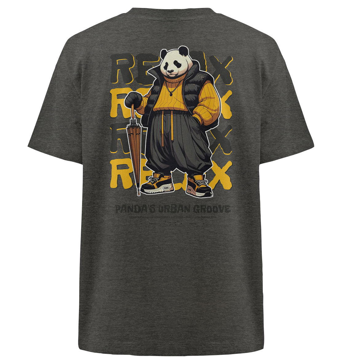 Mirvay Animal Panda - Heavy Oversized Organic Shirt