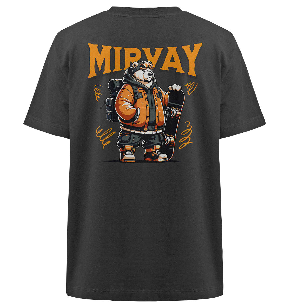 Mirvay Animal Polar Bear - Heavy Oversized Organic Shirt