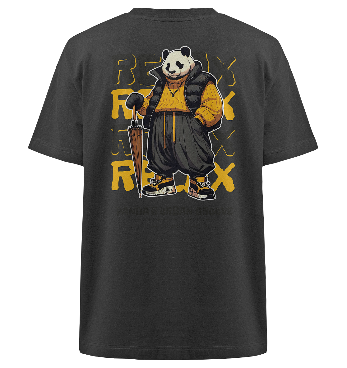 Mirvay Animal Panda - Heavy Oversized Organic Shirt