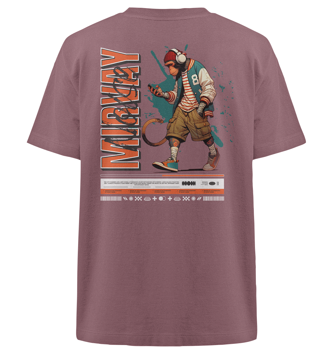 Mirvay Animal Monkey - Heavy Oversized Organic Shirt