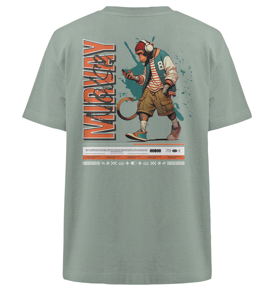 Mirvay Animal Monkey - Heavy Oversized Organic Shirt