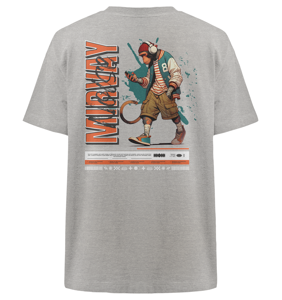 Mirvay Animal Monkey - Heavy Oversized Organic Shirt