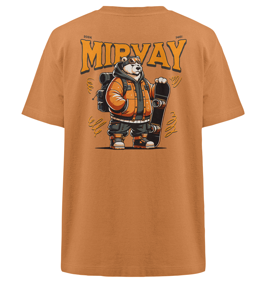 Mirvay Animal Polar Bear - Heavy Oversized Organic Shirt