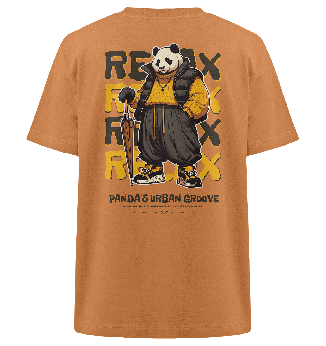 Mirvay Animal Panda - Heavy Oversized Organic Shirt