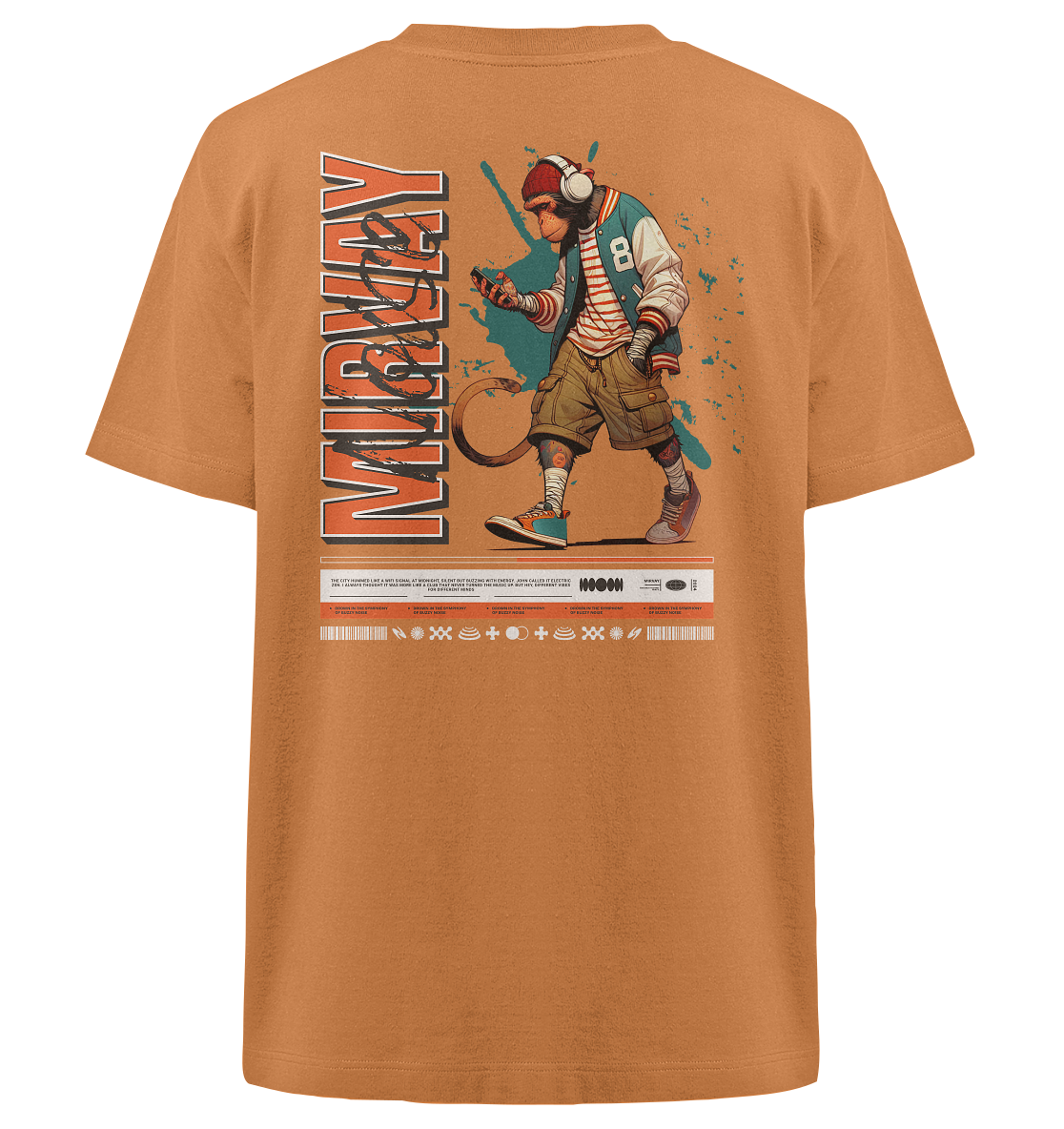 Mirvay Animal Monkey - Heavy Oversized Organic Shirt