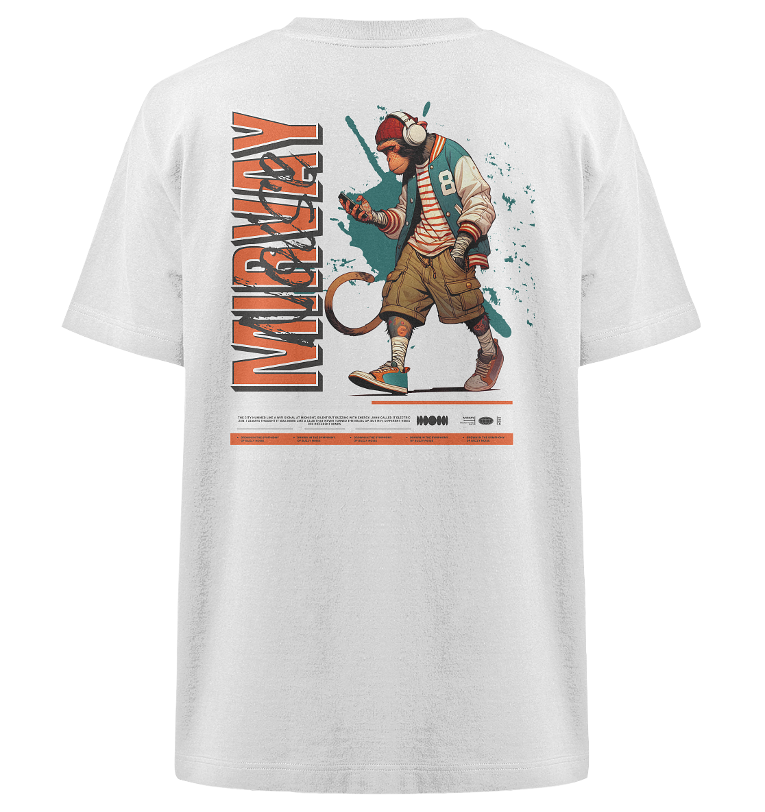 Mirvay Animal Monkey - Heavy Oversized Organic Shirt