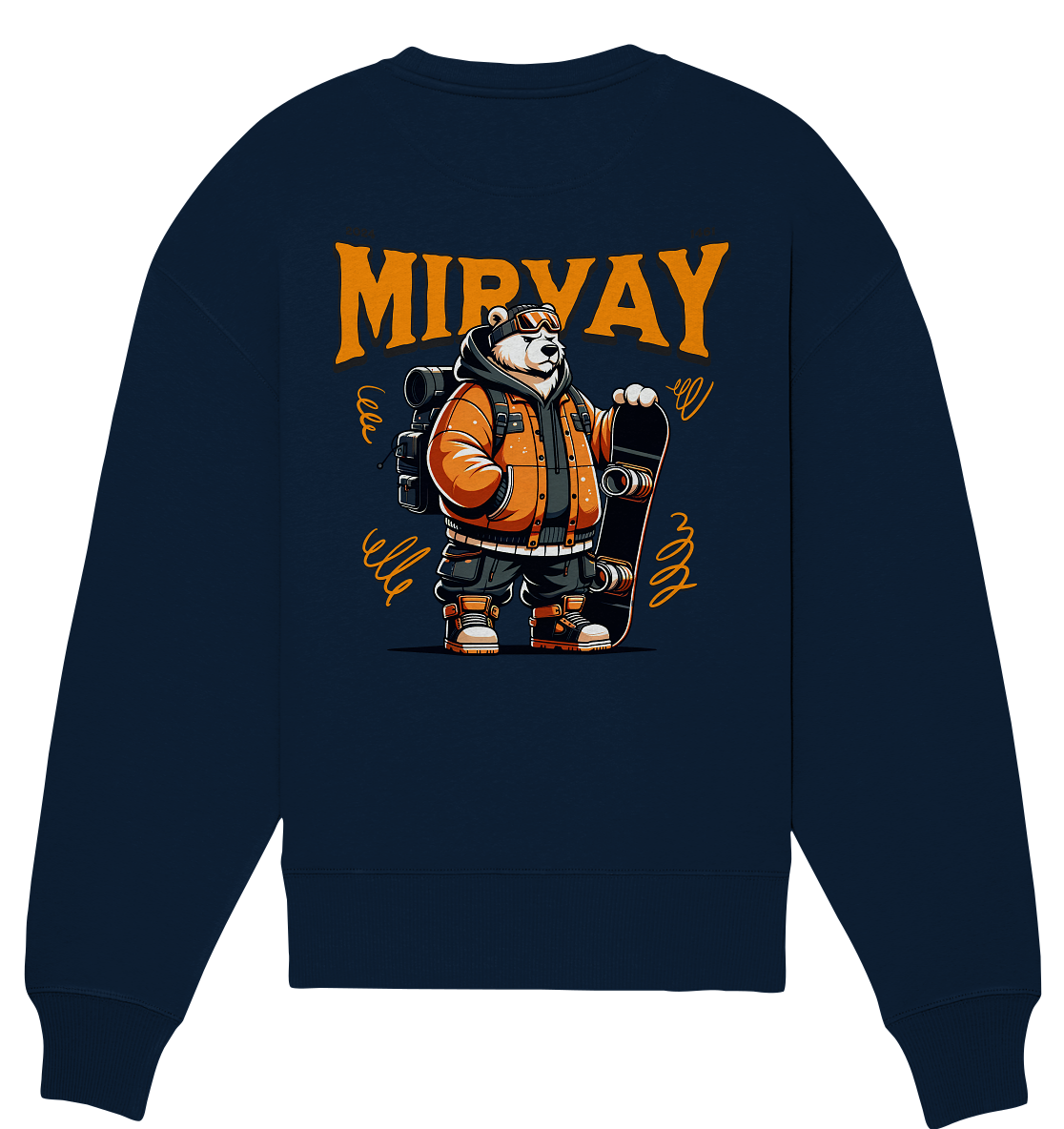 Mirvay Animal Polar Bear - Organic Oversize Sweatshirt