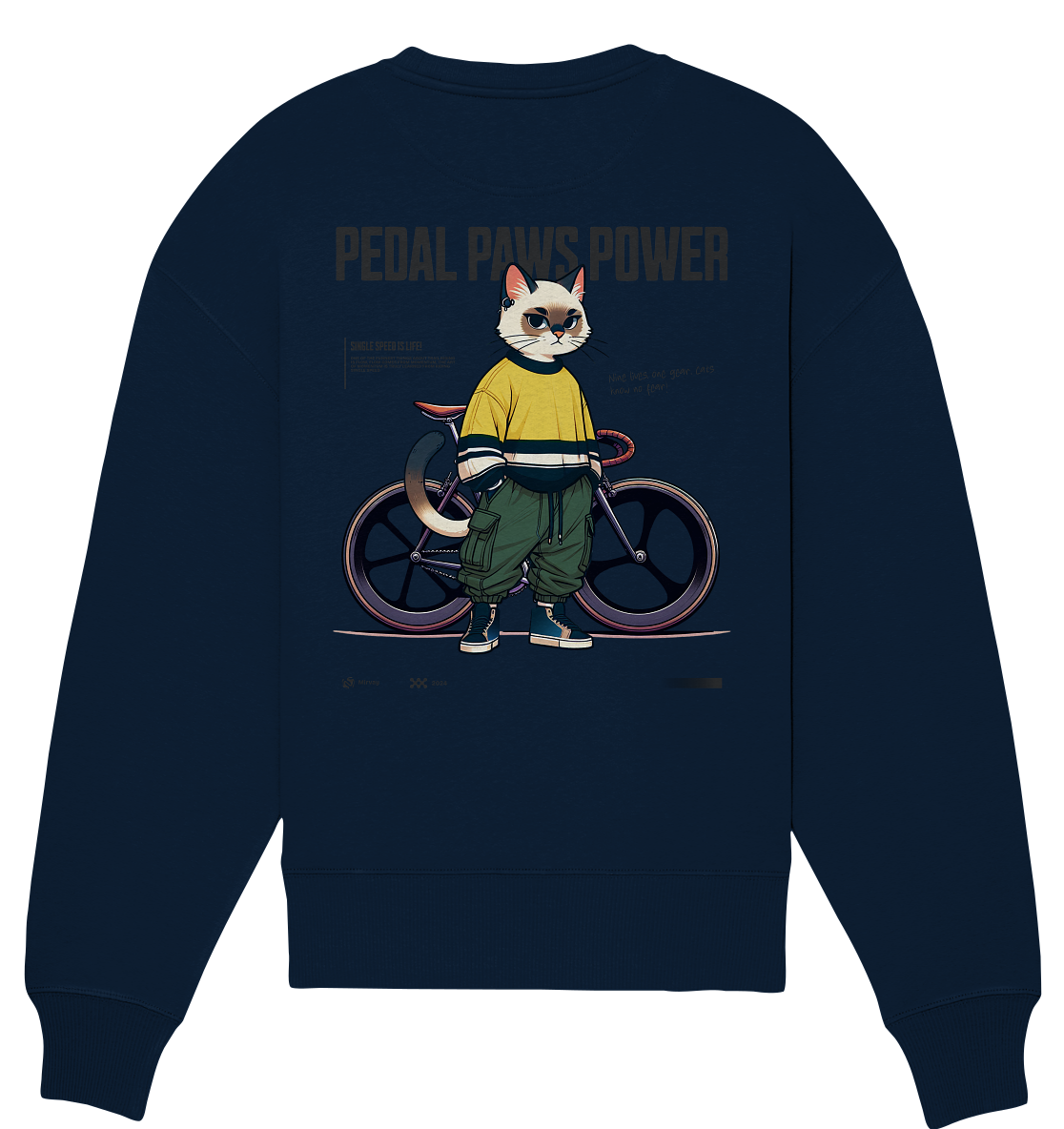 Mirvay Animal Gear Cat - Organic Oversize Sweatshirt