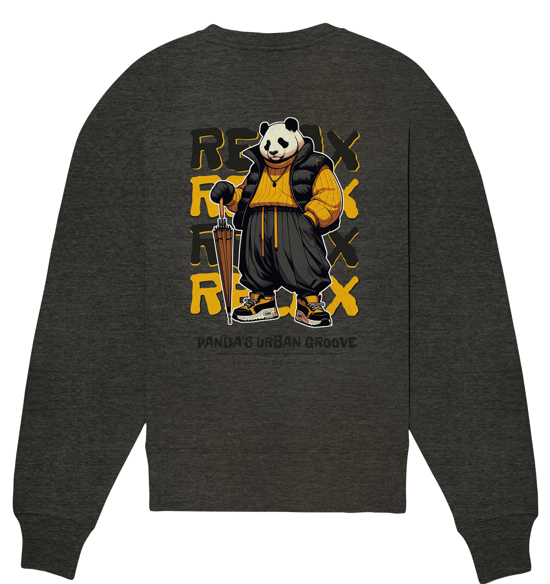 Mirvay Animal Panda - Organic Oversize Sweatshirt