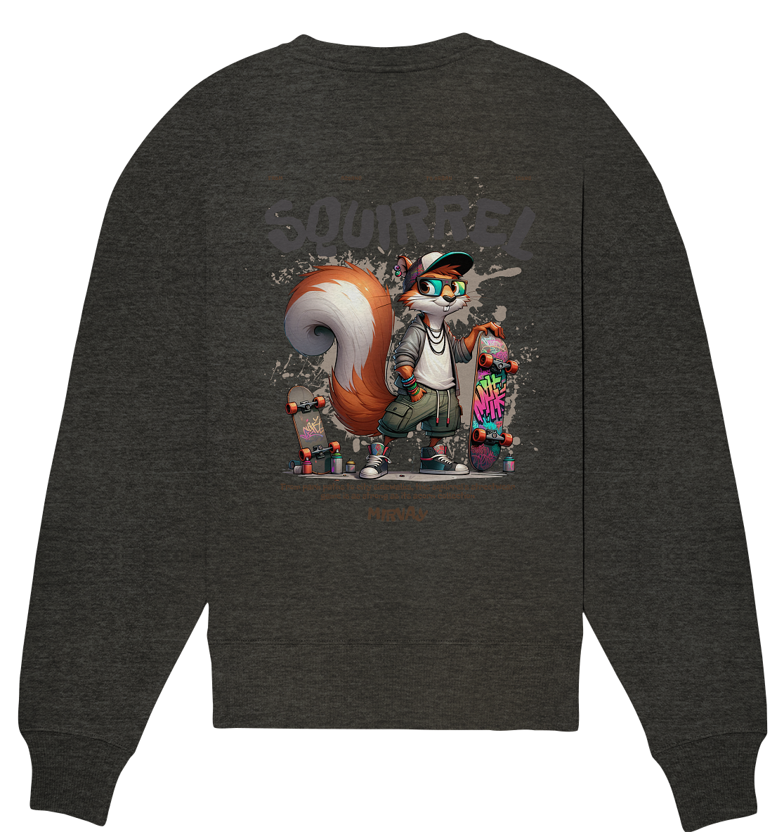 Mirvay Animal Squirel - Organic Oversize Sweatshirt