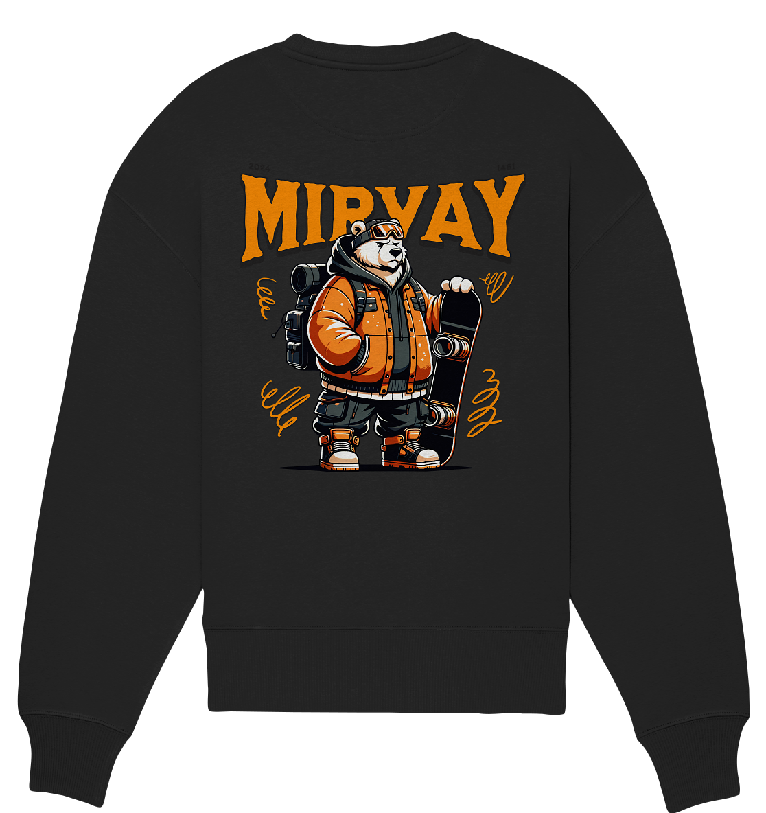 Mirvay Animal Polar Bear - Organic Oversize Sweatshirt