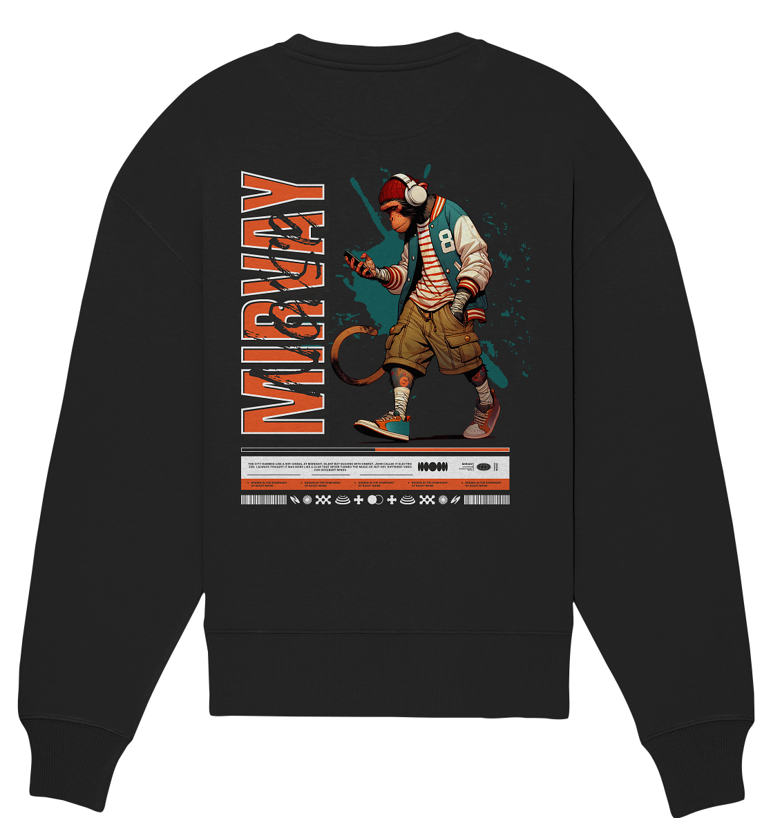 Mirvay Animal Monkey - Organic Oversize Sweatshirt