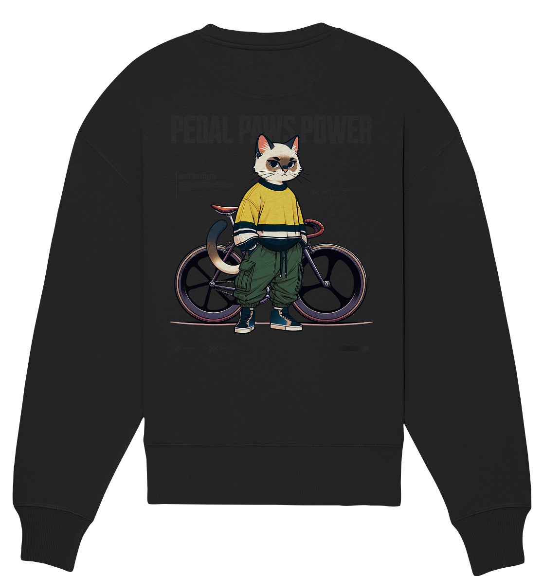 Mirvay Animal Gear Cat - Organic Oversize Sweatshirt