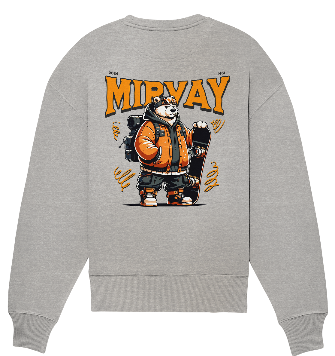 Mirvay Animal Polar Bear - Organic Oversize Sweatshirt