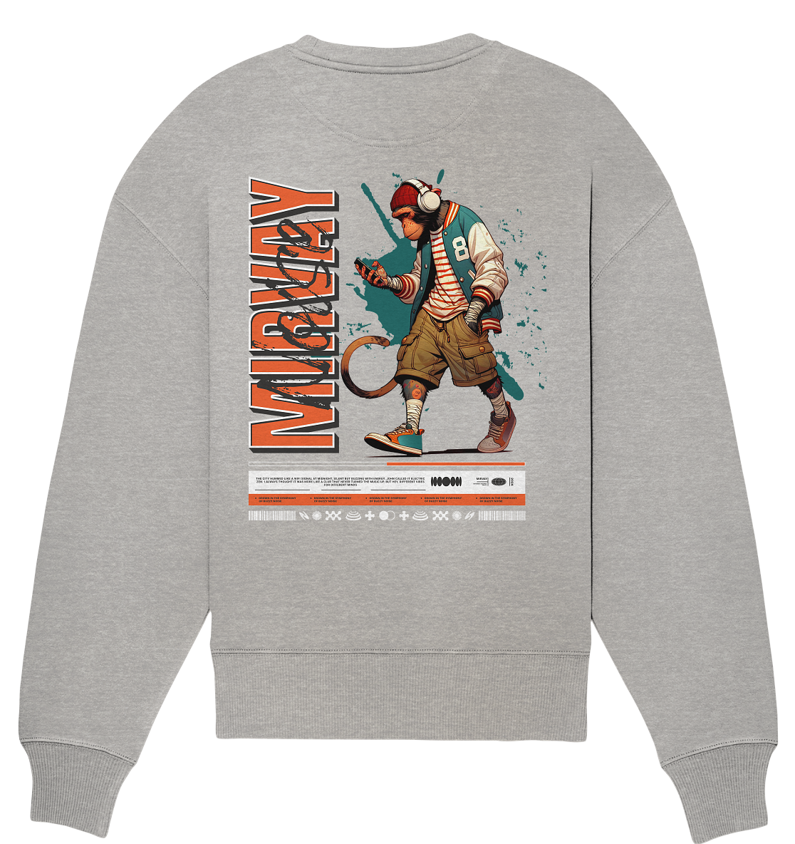 Mirvay Animal Monkey - Organic Oversize Sweatshirt