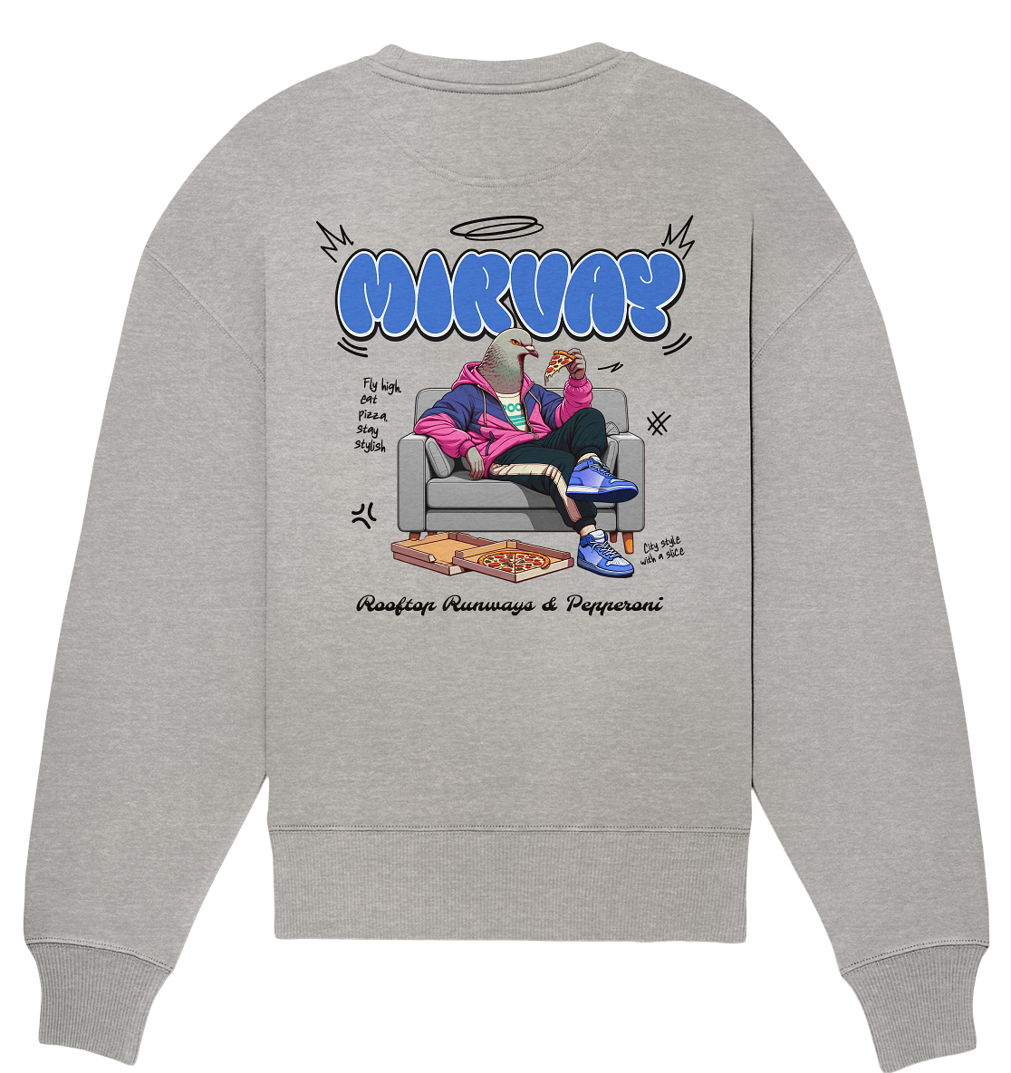 Mirvay Animal Pigoen - Organic Oversize Sweatshirt