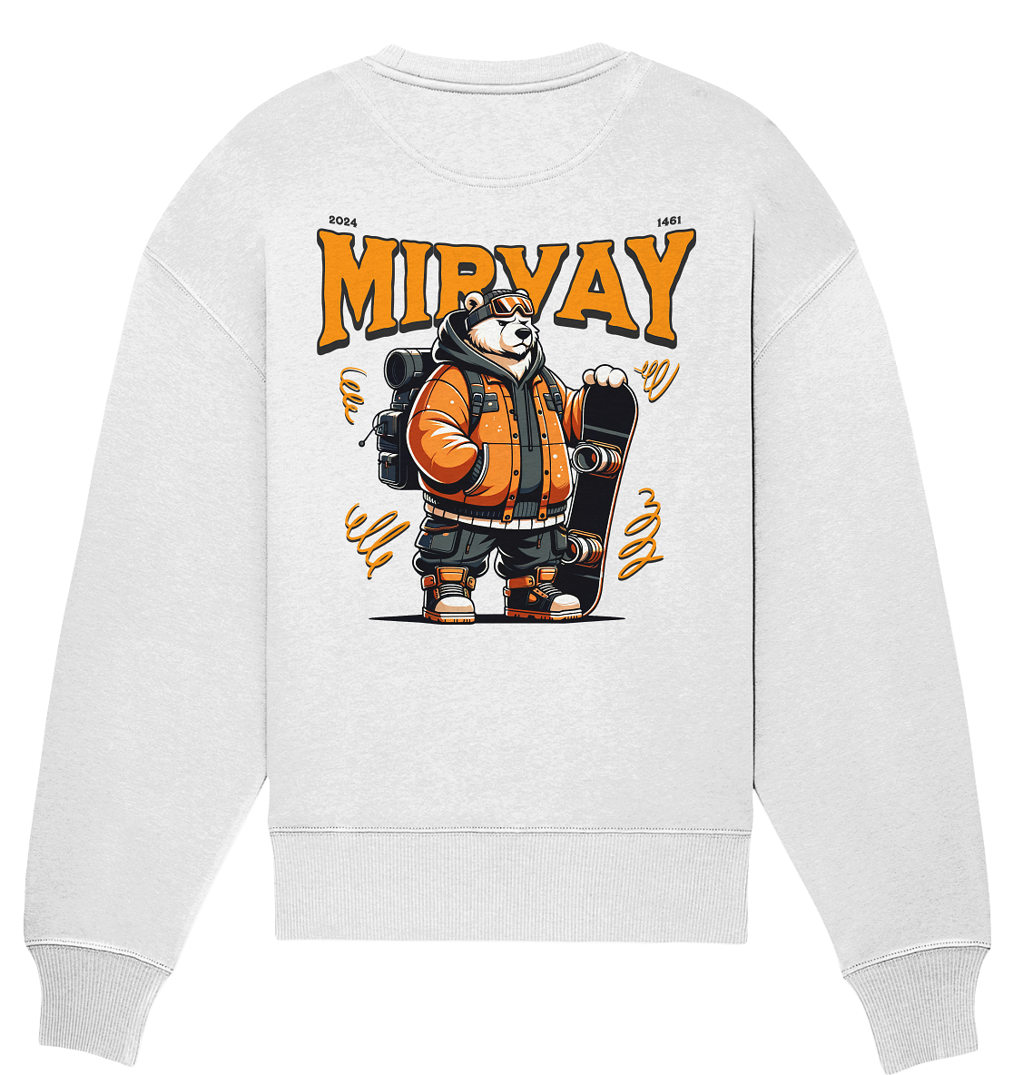 Mirvay Animal Polar Bear - Organic Oversize Sweatshirt