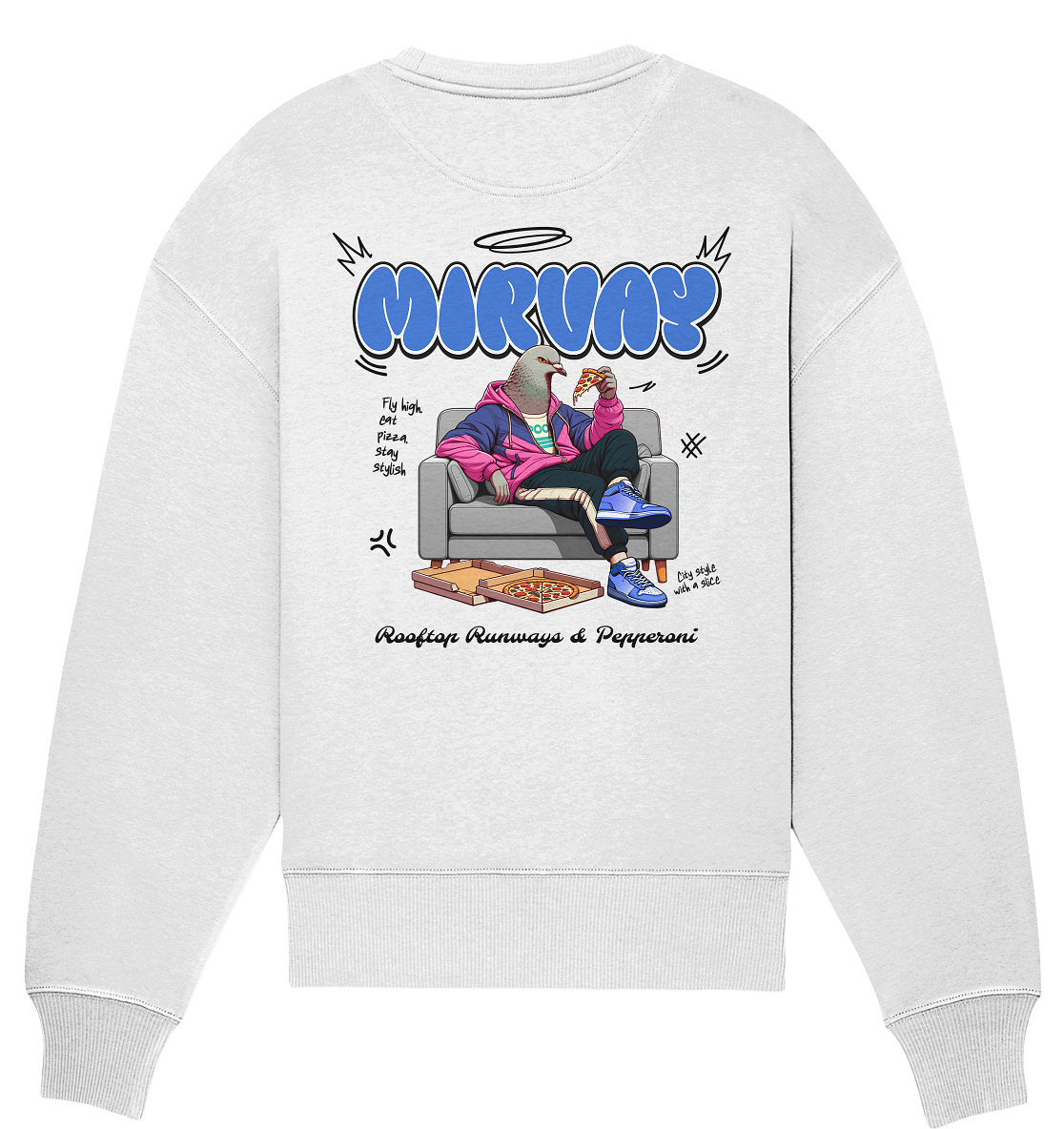 Mirvay Animal Pigoen - Organic Oversize Sweatshirt