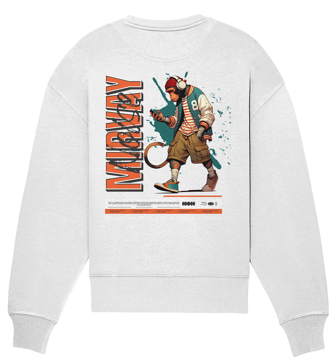 Mirvay Animal Monkey - Organic Oversize Sweatshirt