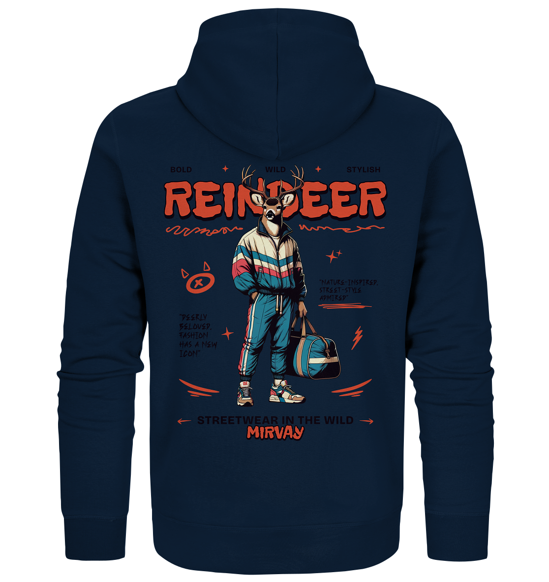 Mirvay Animal Reindeer - Organic Zipper