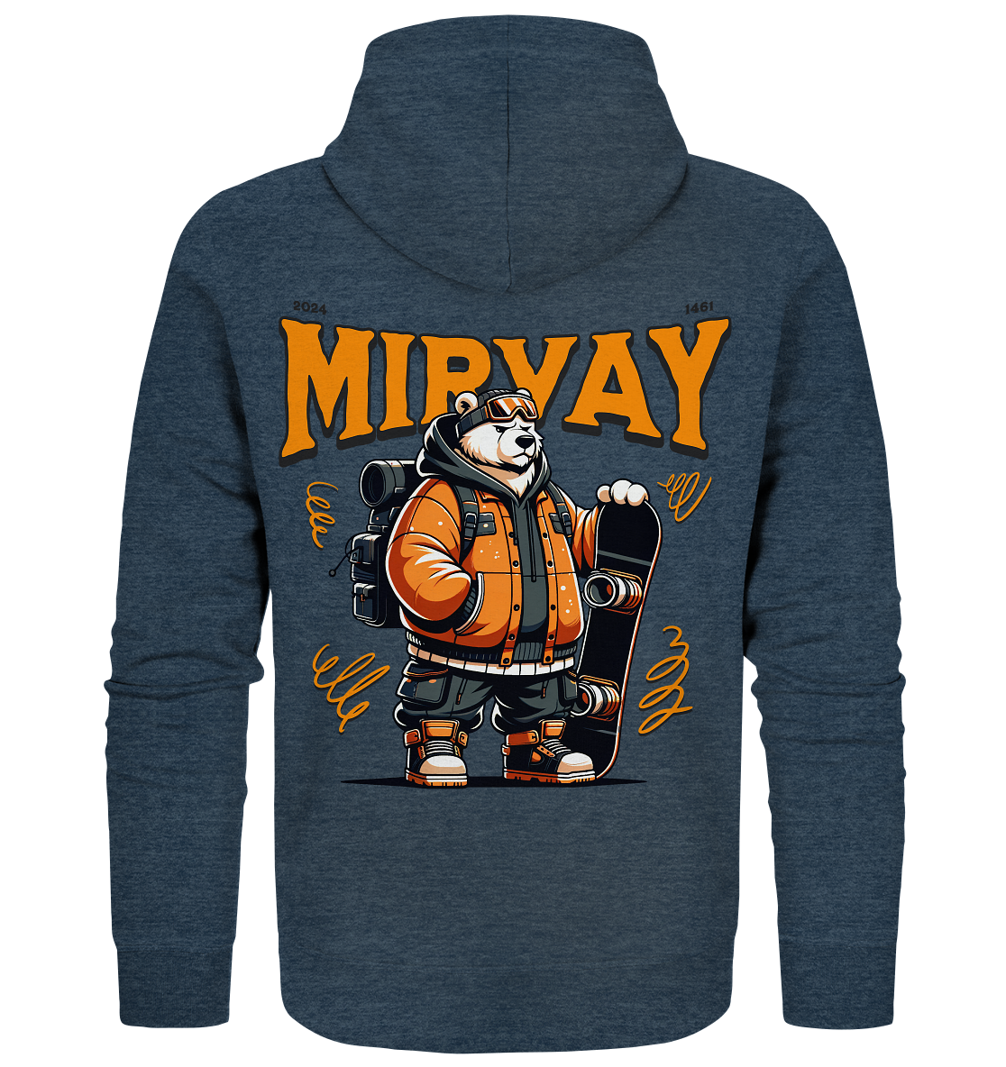 Mirvay Animal Polar Bear - Organic Zipper