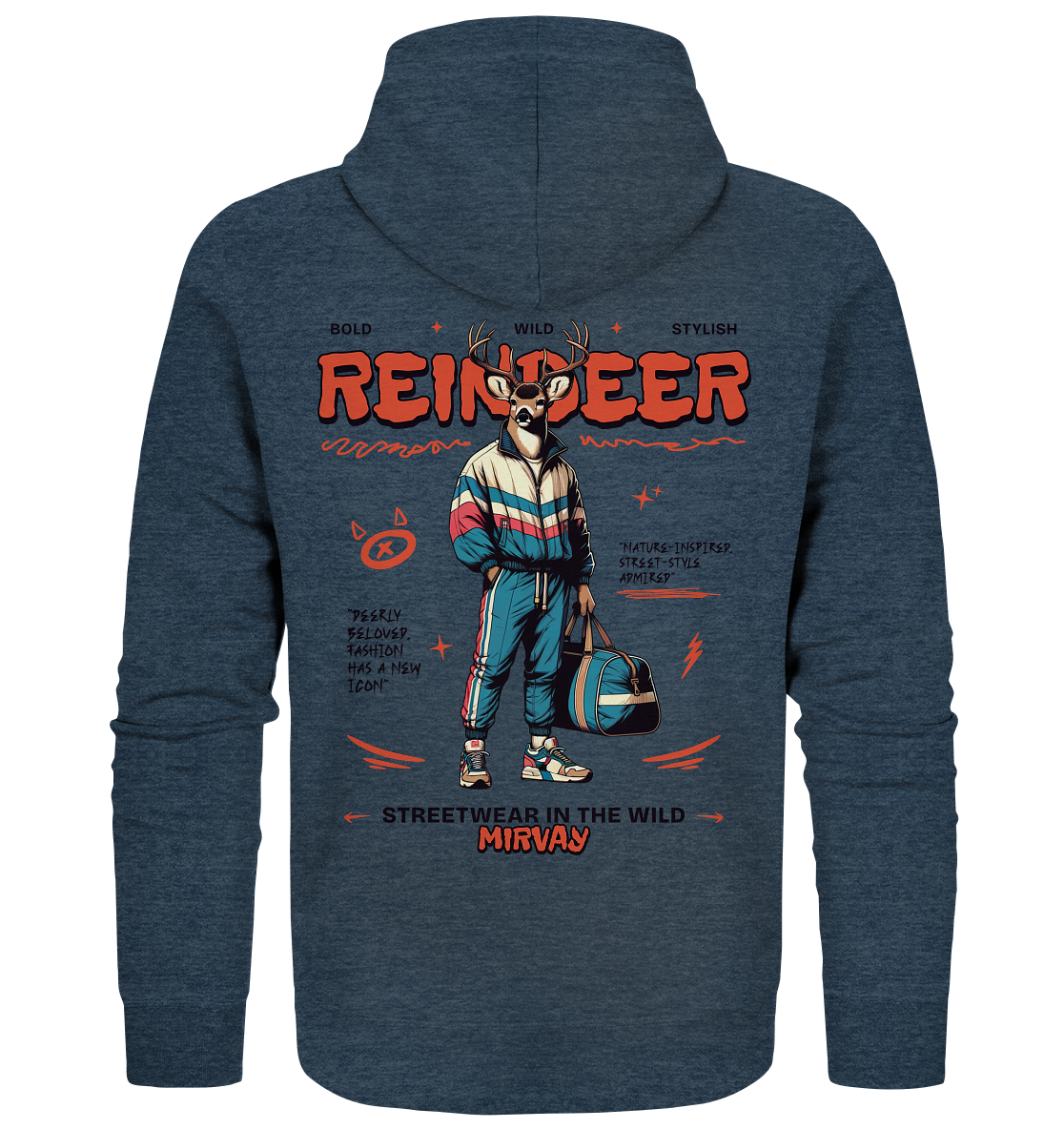 Mirvay Animal Reindeer - Organic Zipper