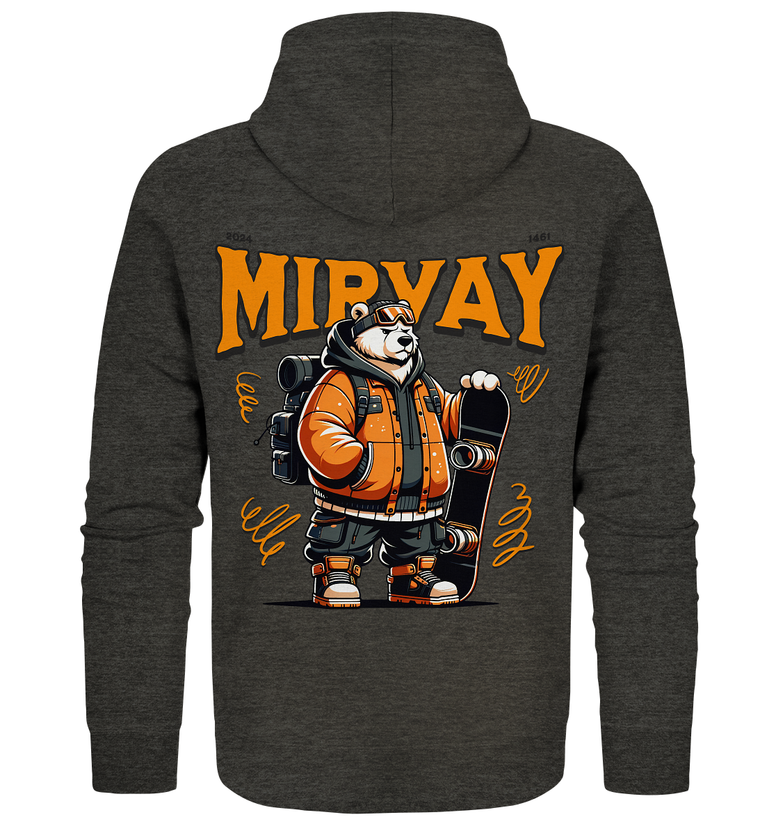 Mirvay Animal Polar Bear - Organic Zipper