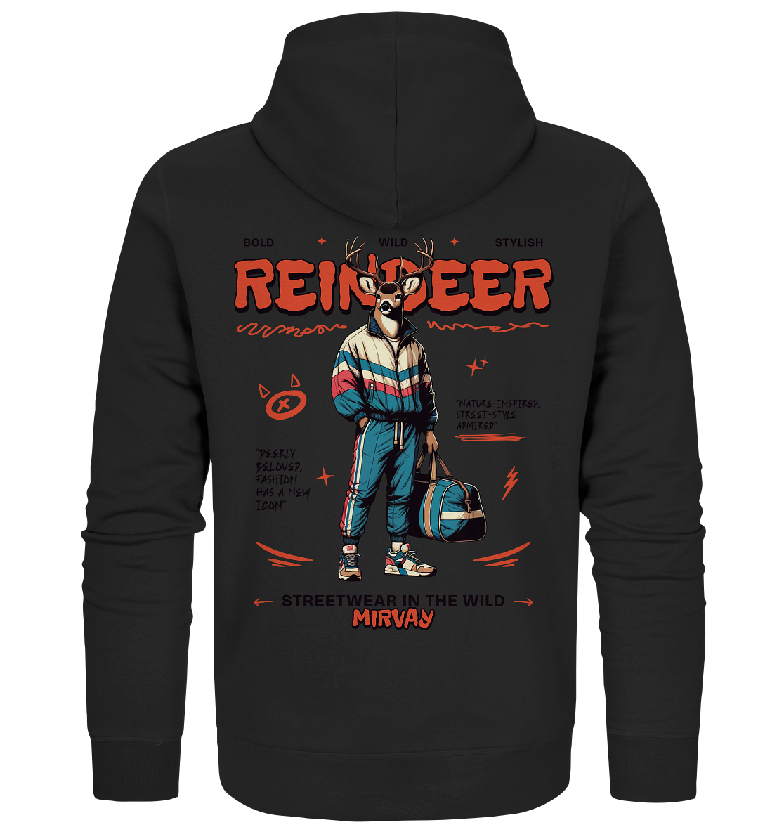 Mirvay Animal Reindeer - Organic Zipper