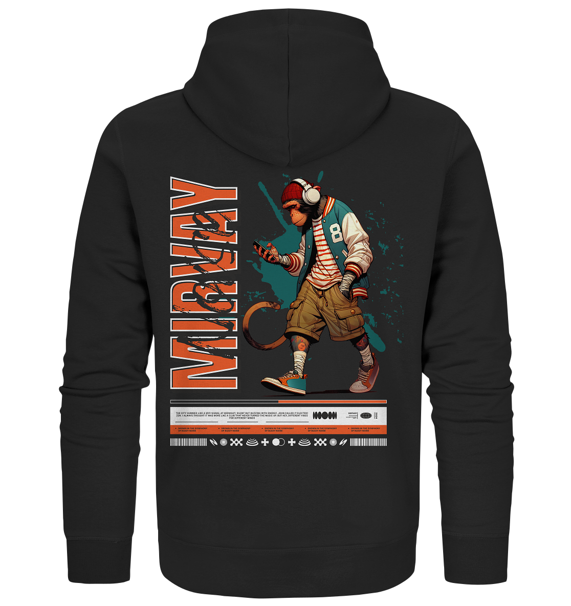 Mirvay Animal Monkey - Organic Zipper