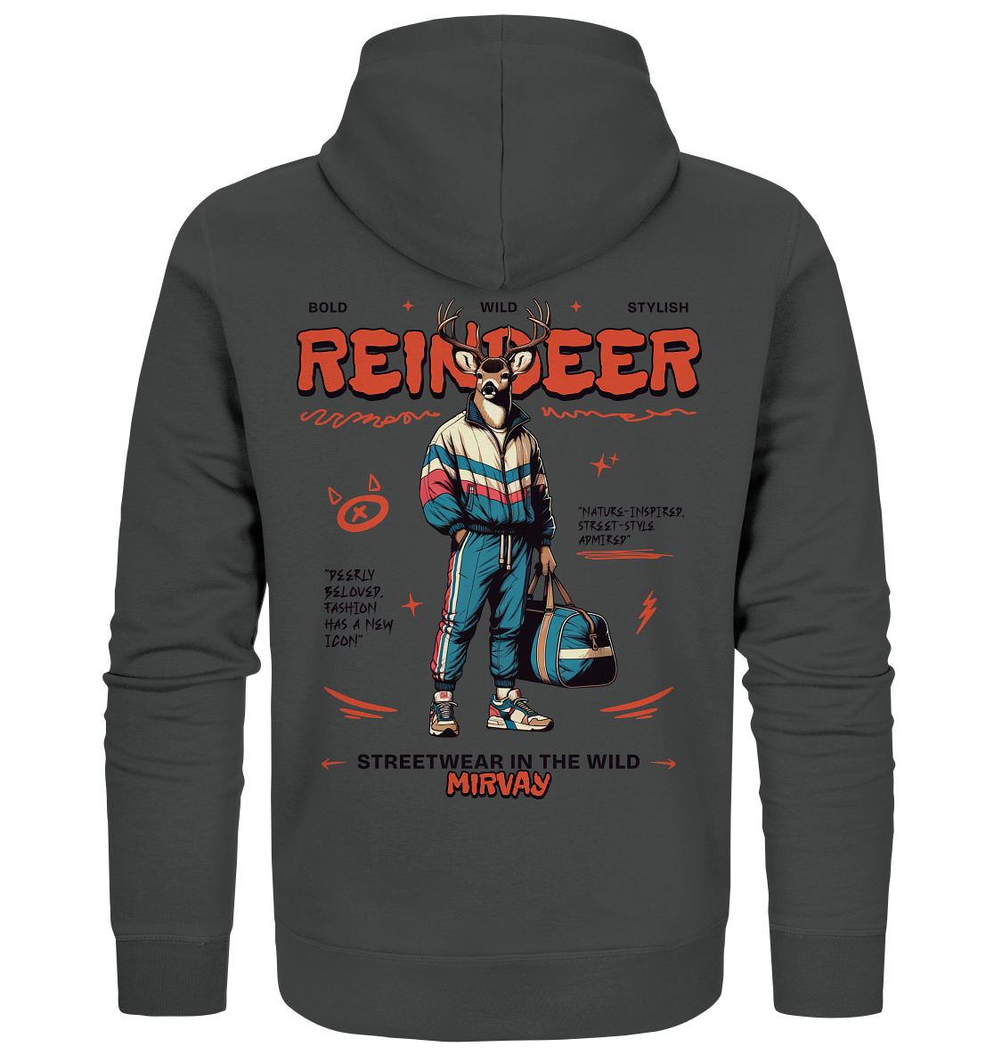 Mirvay Animal Reindeer - Organic Zipper