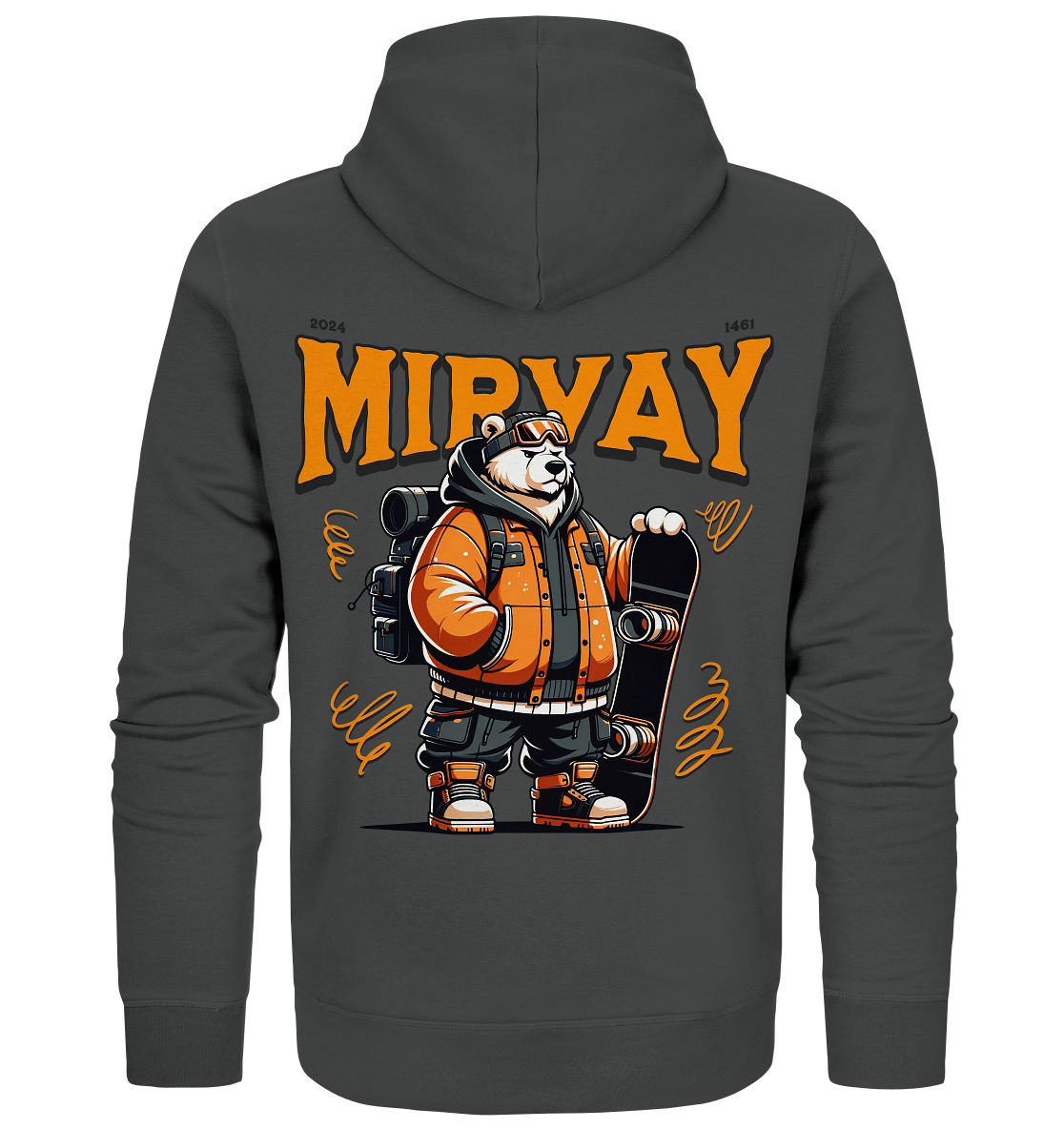 Mirvay Animal Polar Bear - Organic Zipper