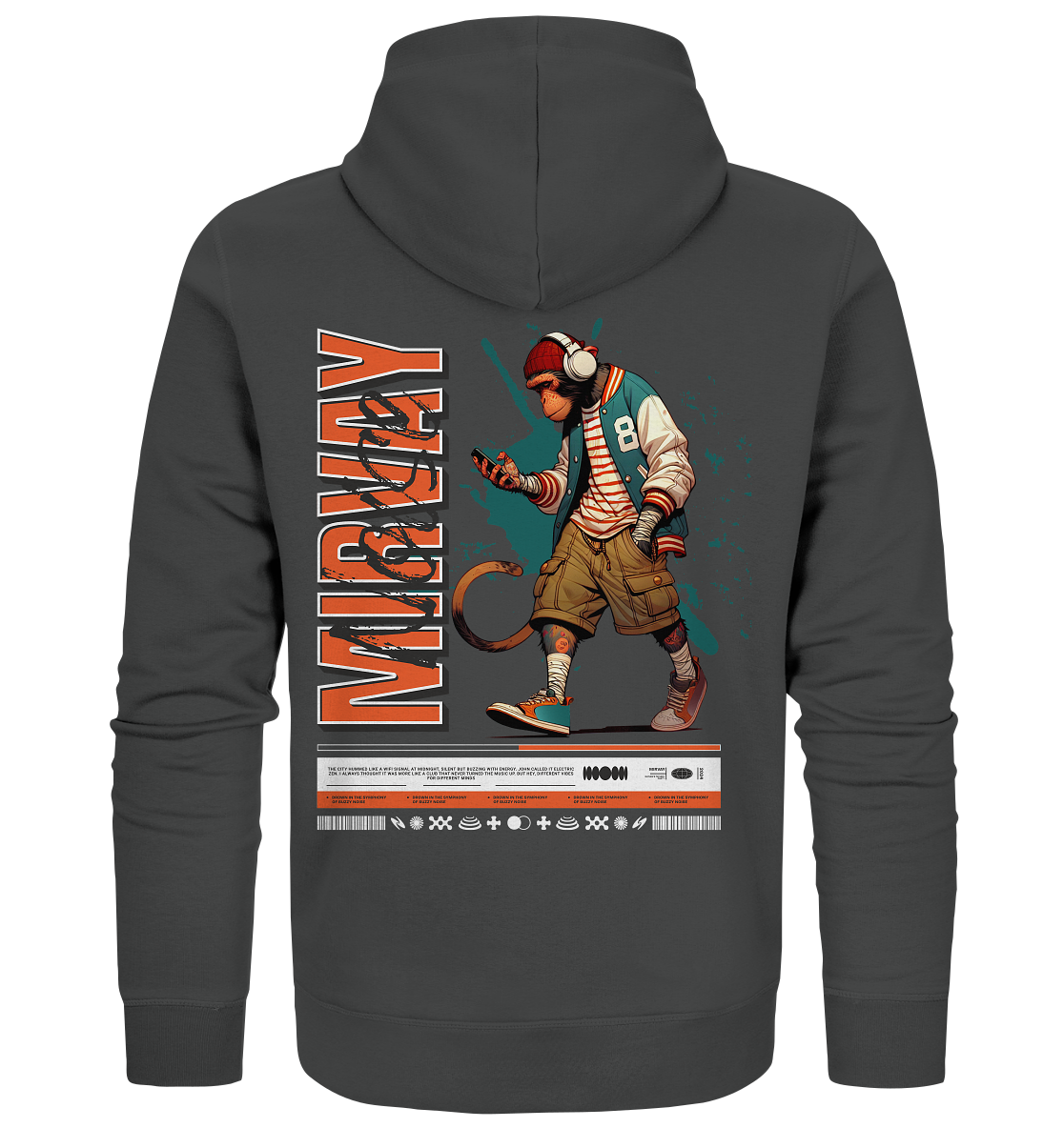 Mirvay Animal Monkey - Organic Zipper