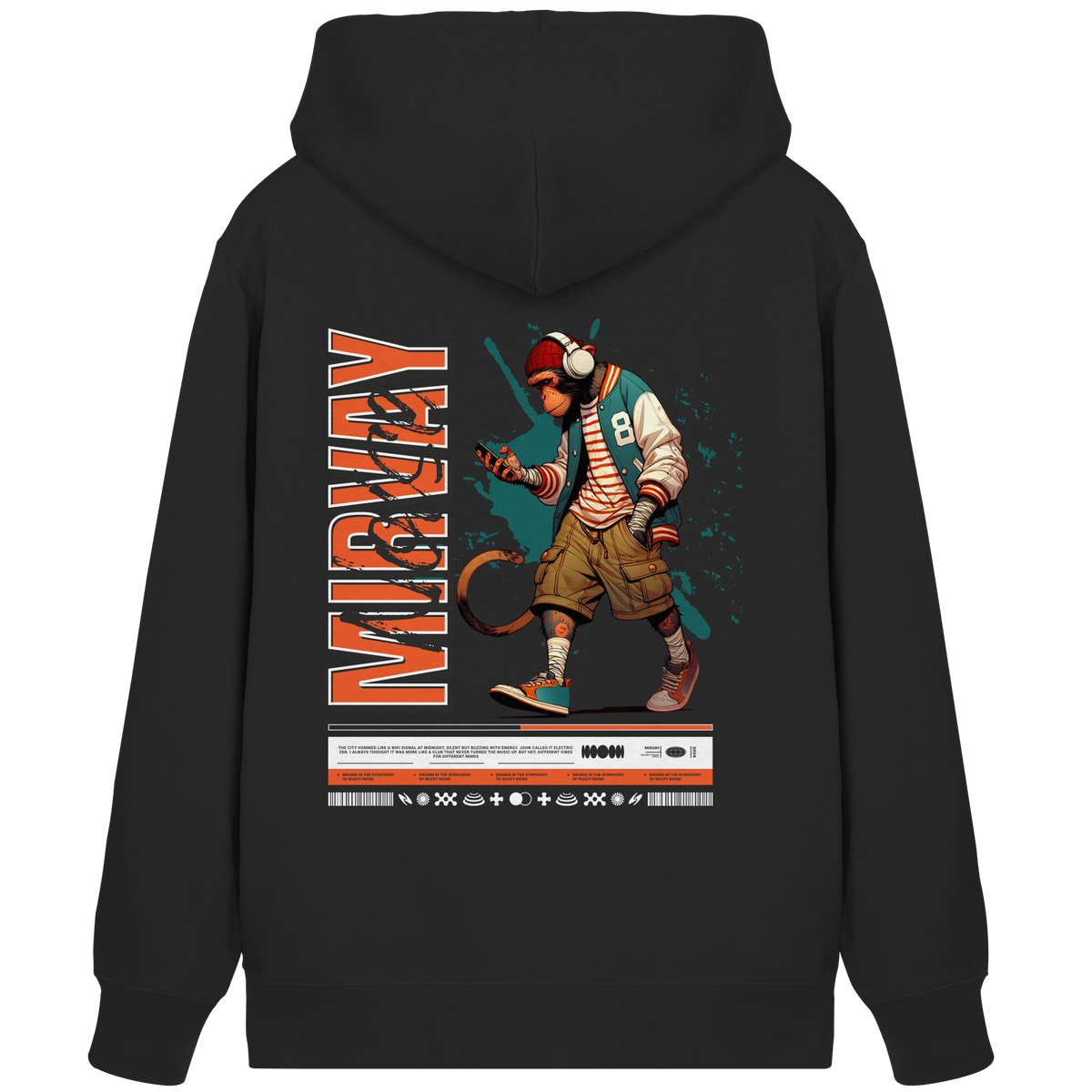 Mirvay Animal Monkey - Organic Zipper