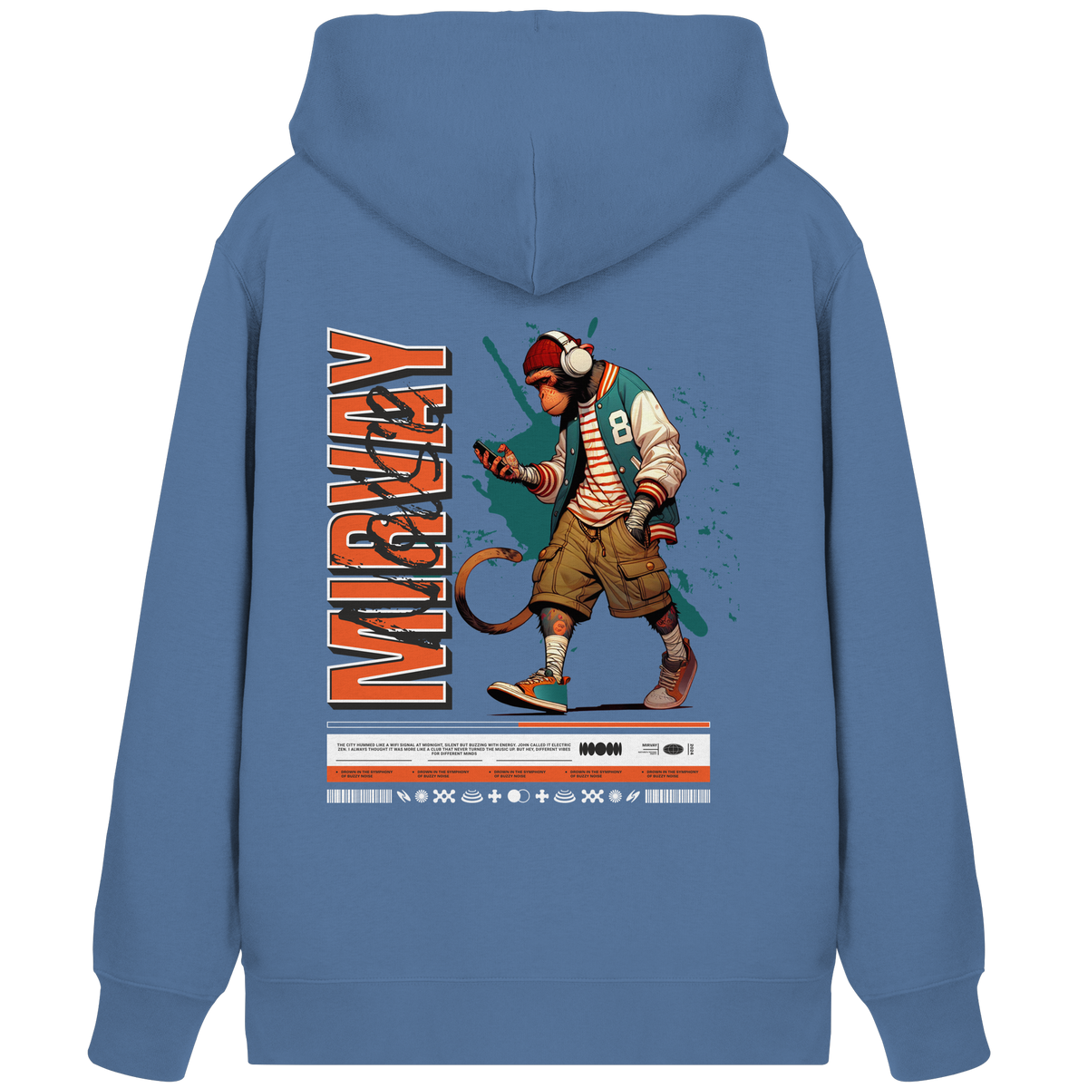 Mirvay Animal Monkey - Organic Zipper