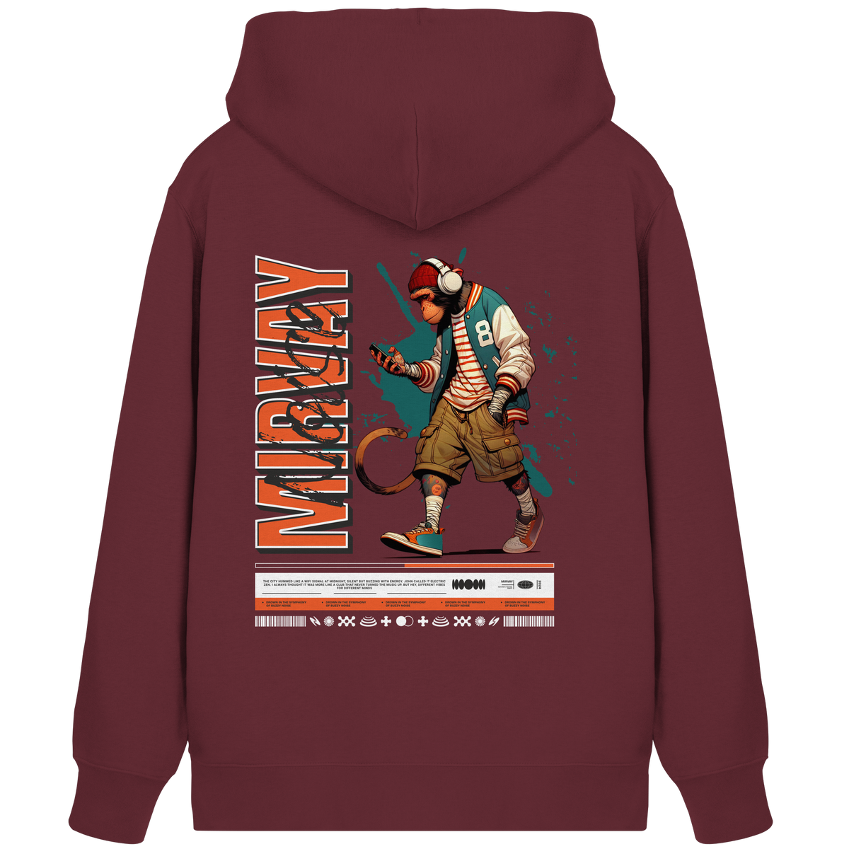 Mirvay Animal Monkey - Organic Zipper