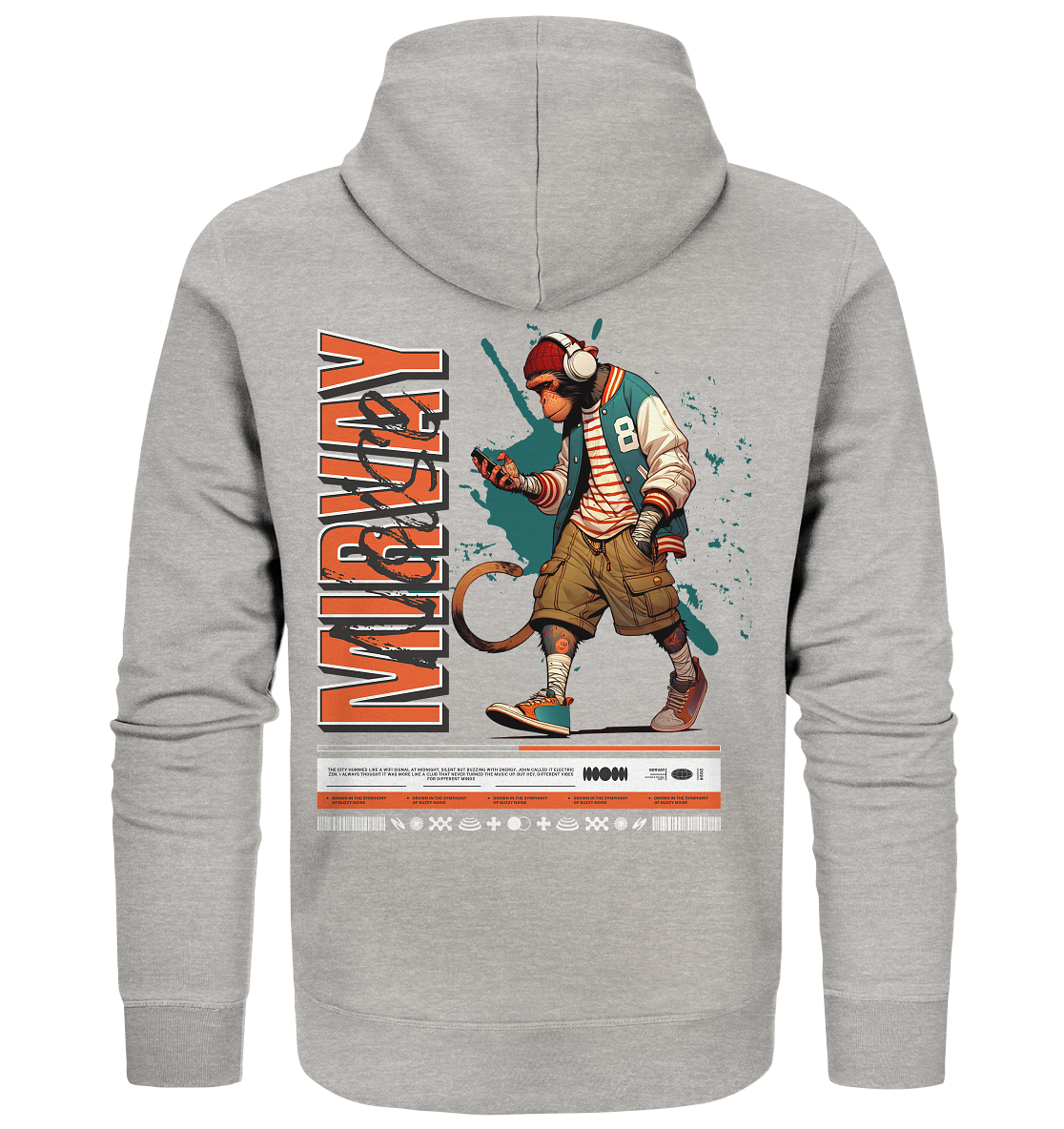 Mirvay Animal Monkey - Organic Zipper