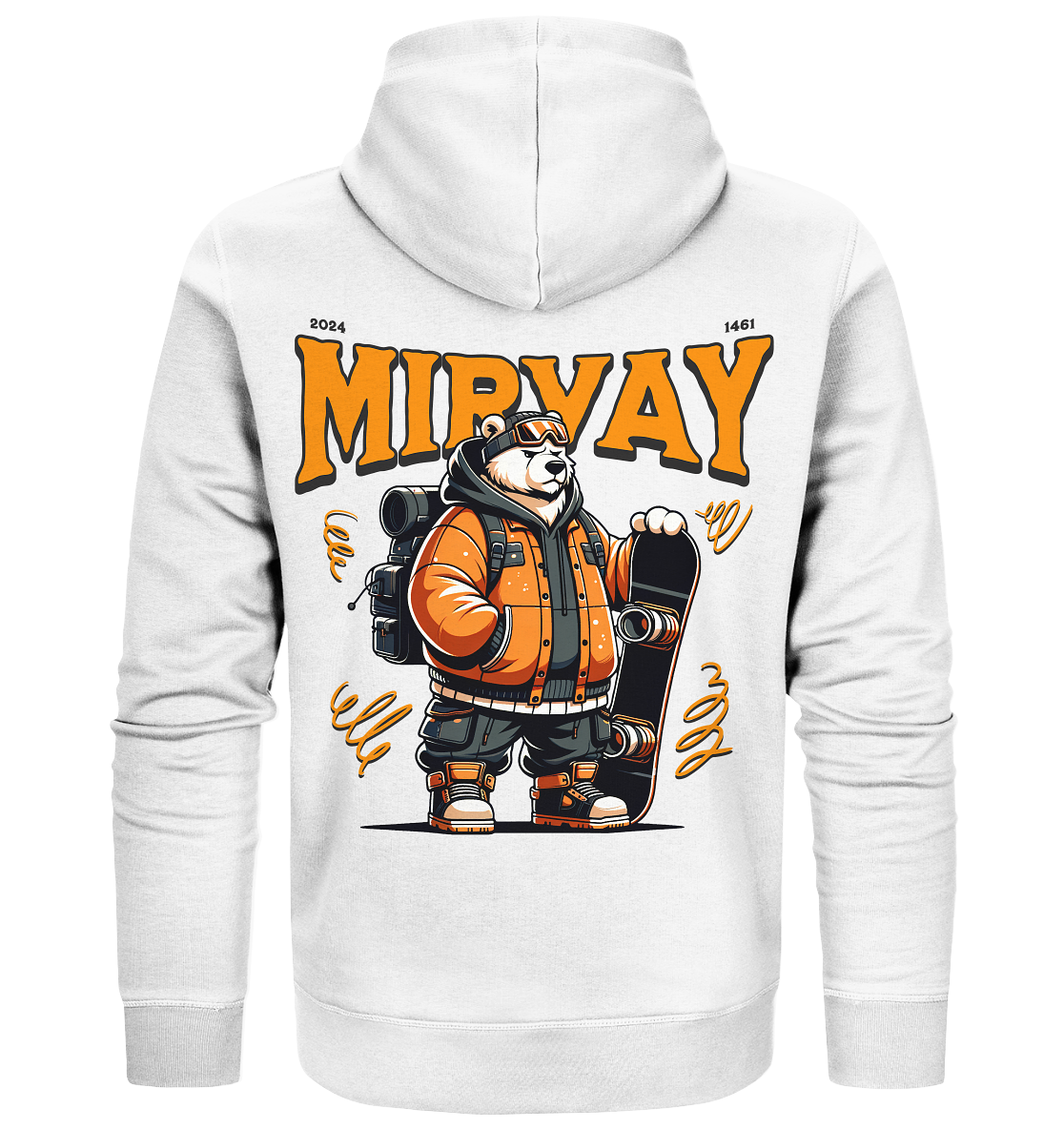 Mirvay Animal Polar Bear - Organic Zipper