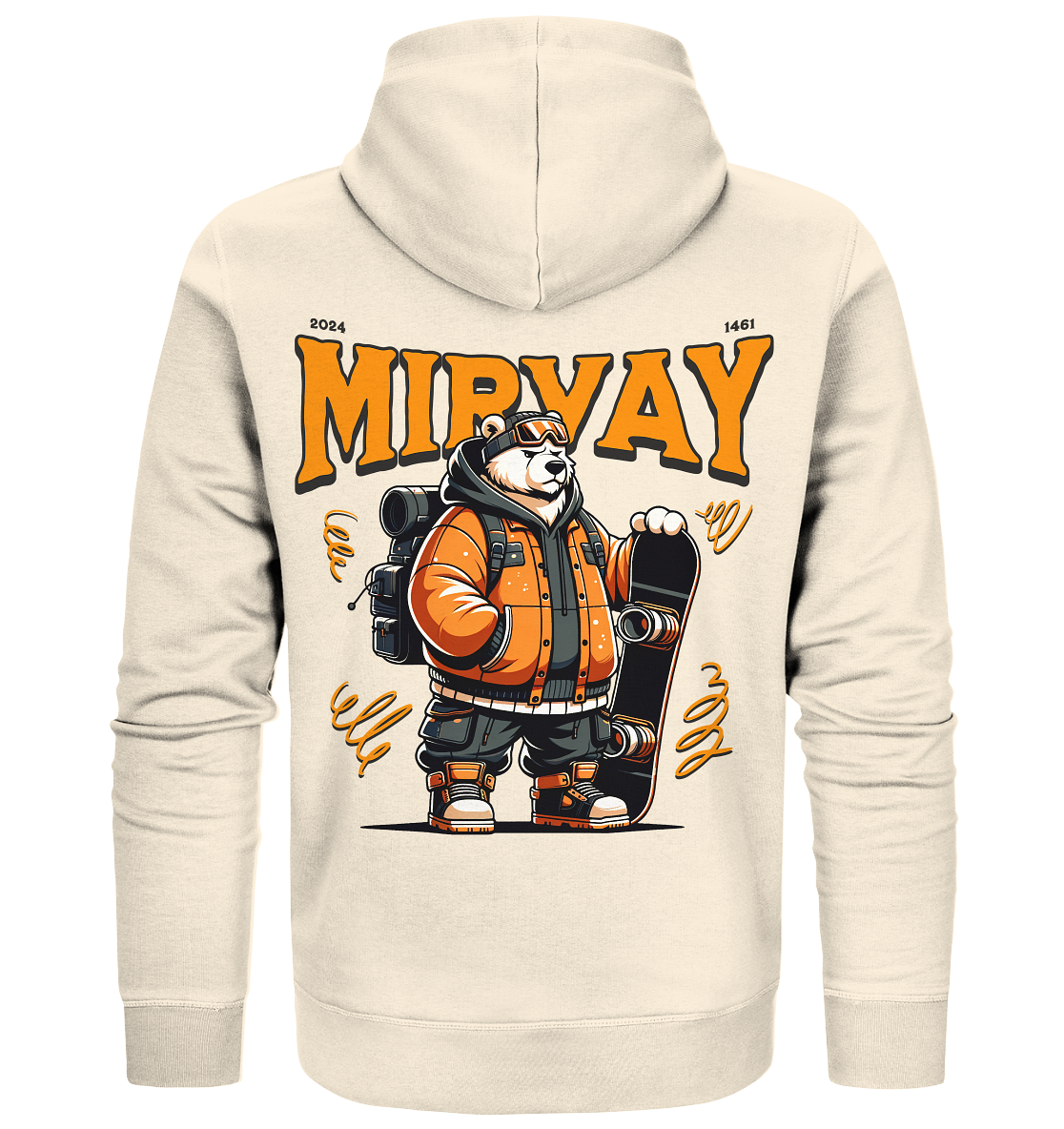 Mirvay Animal Polar Bear - Organic Zipper