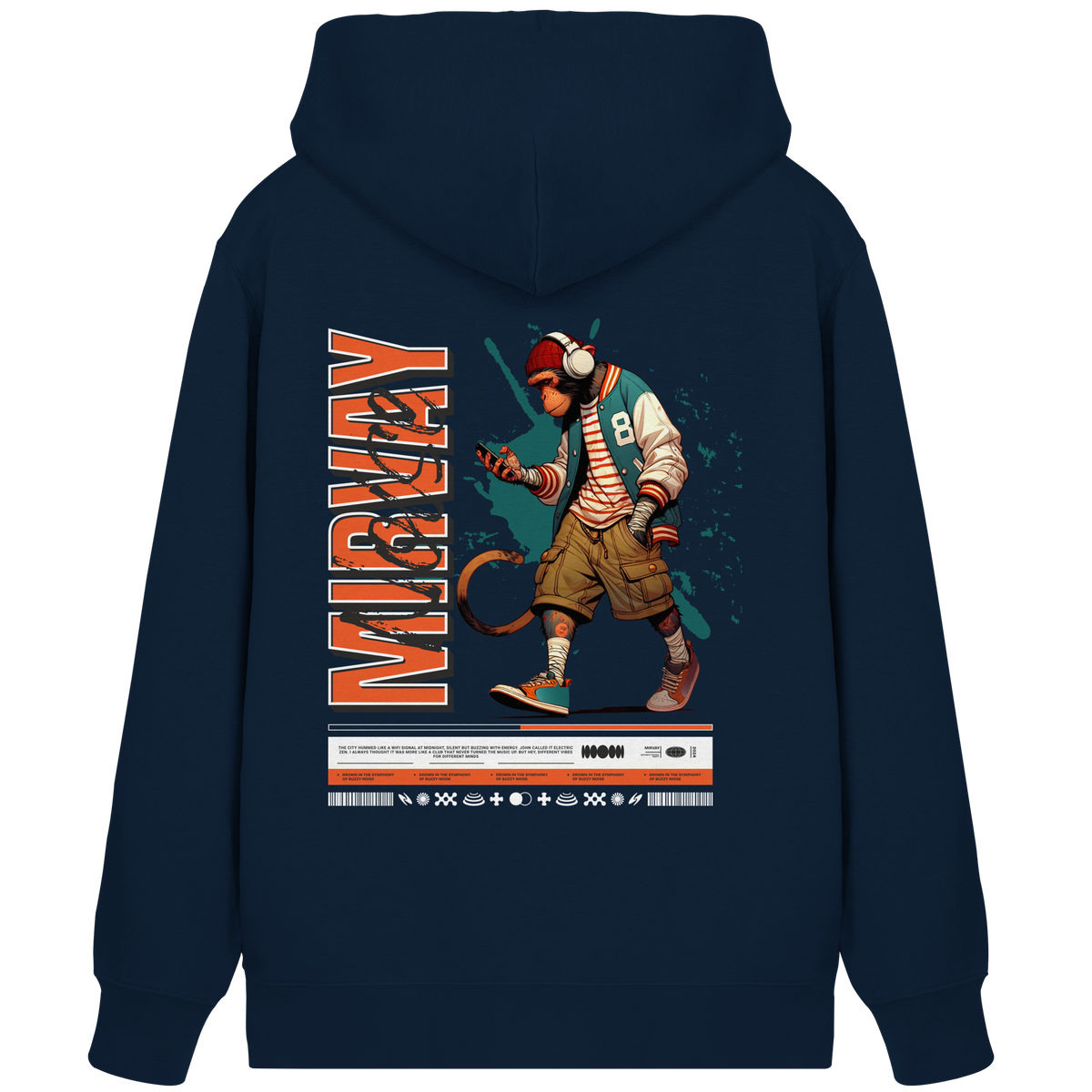 Mirvay Animal Monkey - Organic Zipper