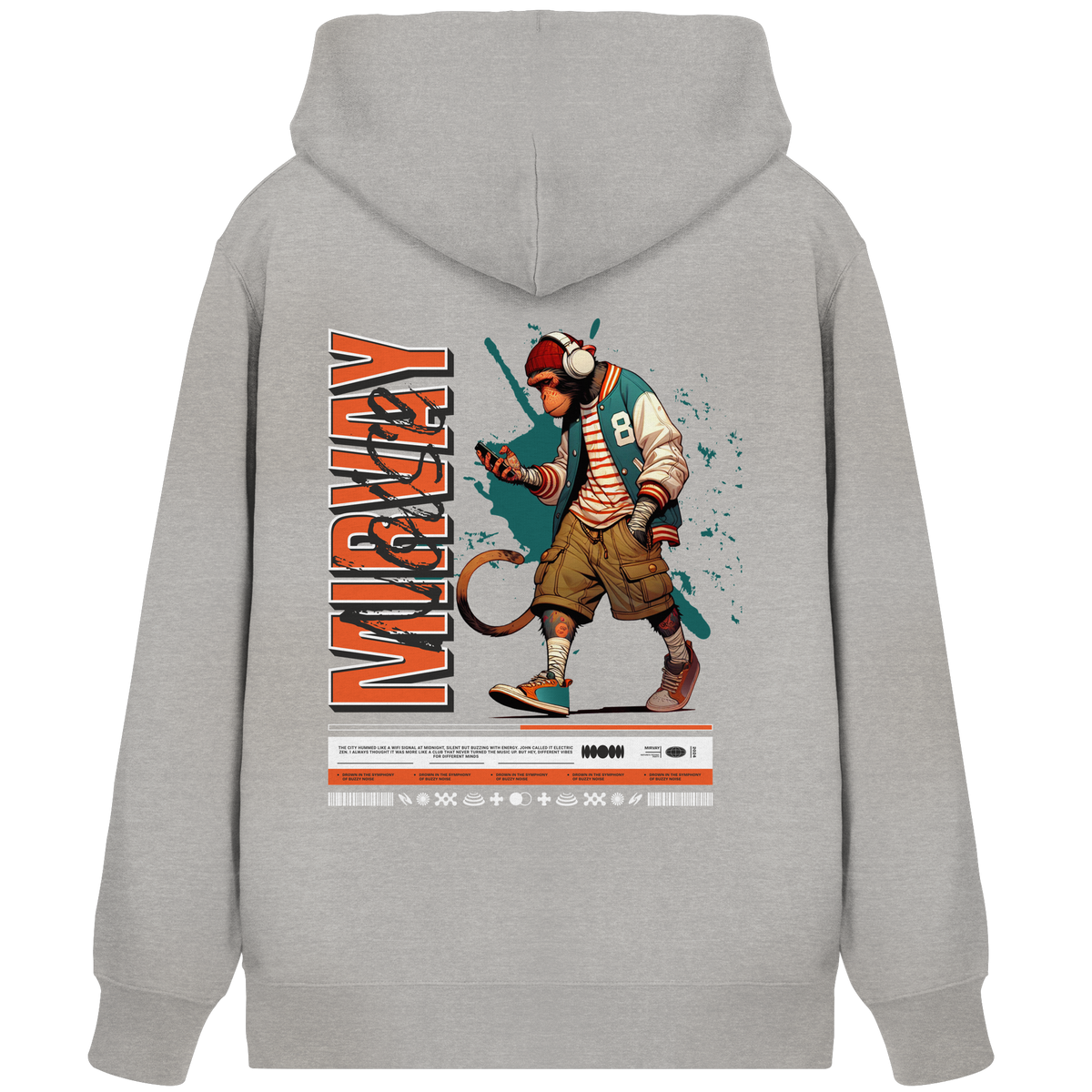 Mirvay Animal Monkey - Organic Zipper