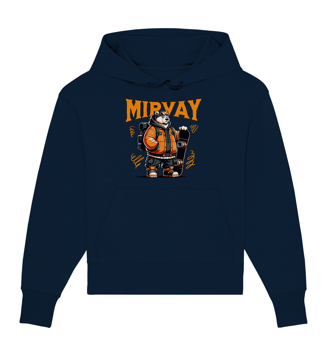 Mirvay Animal Polar Bear - Organic Oversize Hoodie