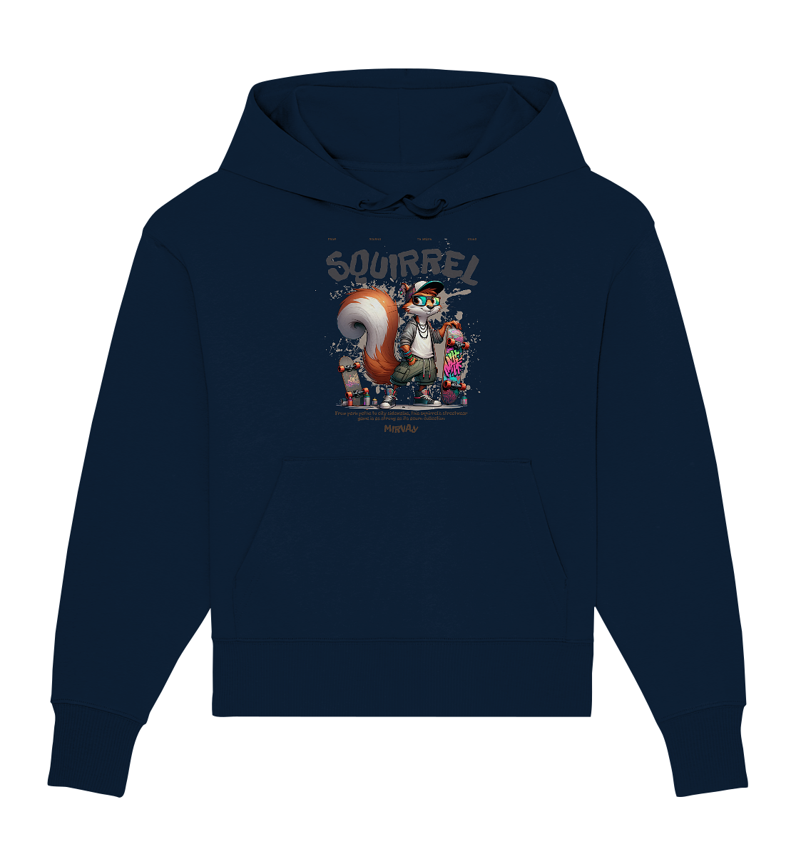 Mirvay Animal Squirrel - Organic Oversize Hoodie