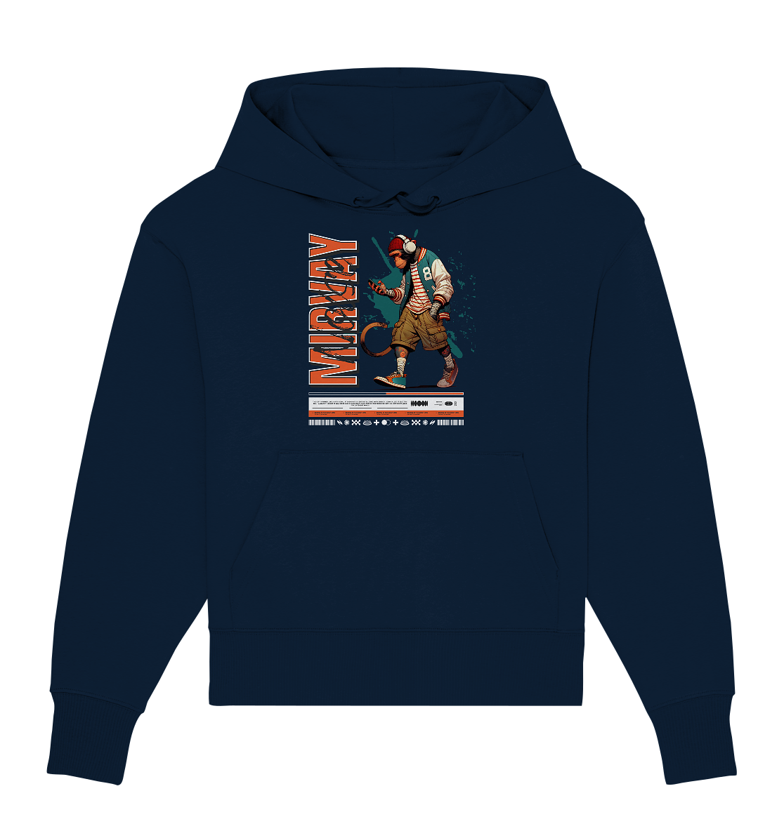 Mirvay Animal Monkey - Organic Oversize Hoodie