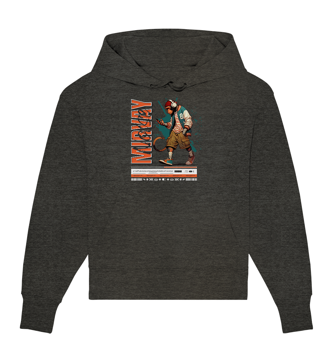 Mirvay Animal Monkey - Organic Oversize Hoodie