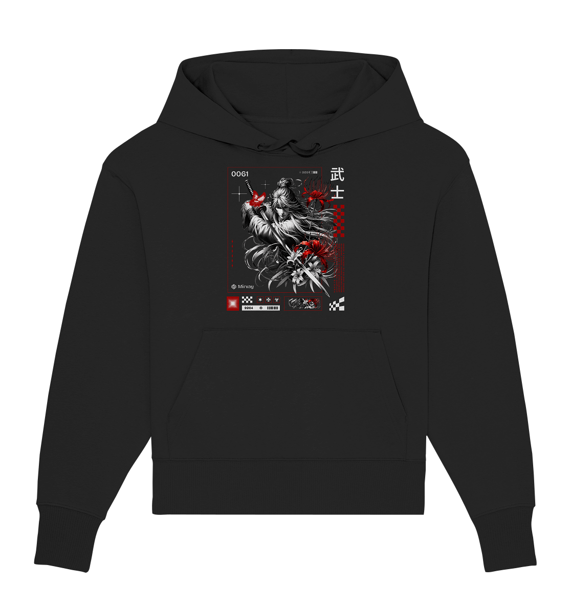 Mirvay Tokyo Fighter - Organic Oversize Hoodie