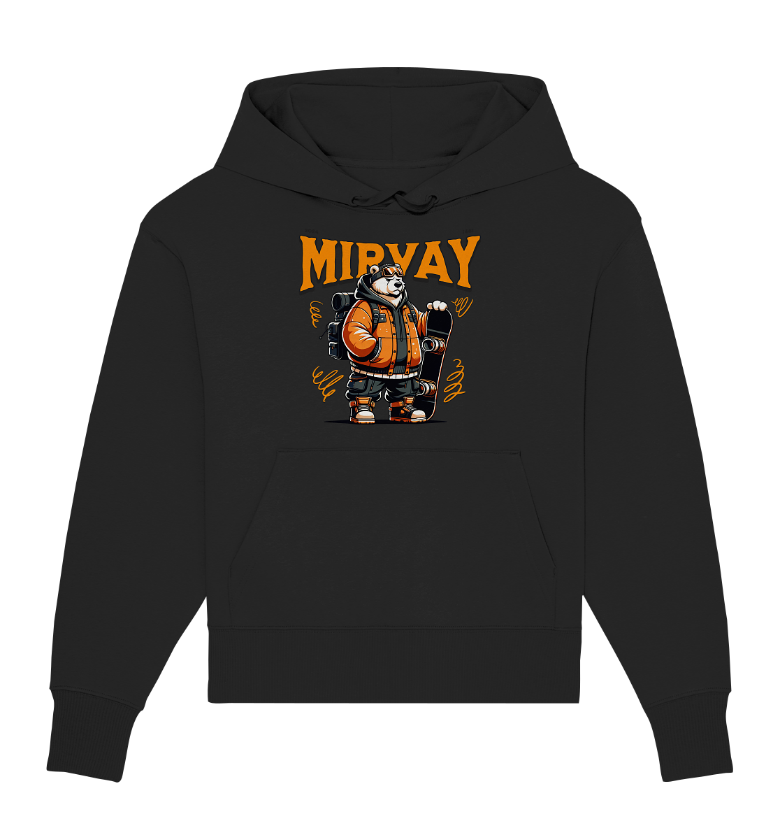 Mirvay Animal Polar Bear - Organic Oversize Hoodie