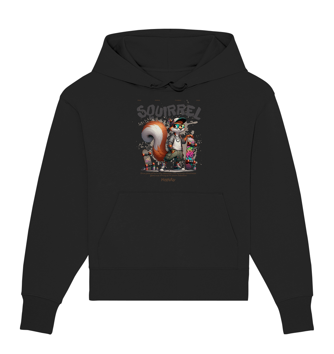 Mirvay Animal Squirrel - Organic Oversize Hoodie